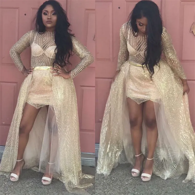 Rose Gold Sequin Hi Low Shimmer Prom Dress Elegant Black Cocktail Party Dress For Women Perfect For Graduation Evening Events And Formal Events Long Sleeve See Through E Legend Design 2023 Collection