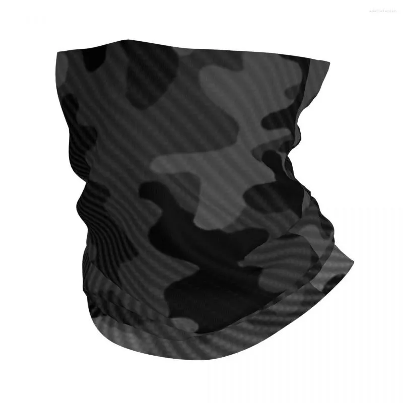 Berretti Bandana mimetica in carbonio Ghetta per il collo Stampata Multicam Sciarpa militare Maschera Sport all'aria aperta Unisex adulto Lavabile