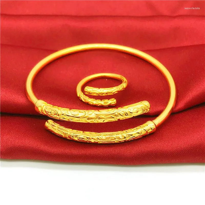 Bangle personlig sol Wukong Great Golden Hoop Armband Par Male and Female Hard Gold Jewelry Armband