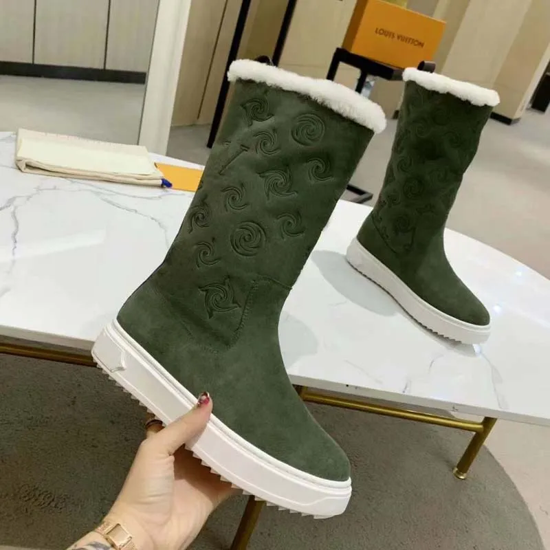 Stivali firmati Parigi Stivale di marca di lusso Stivaletti alla caviglia in vera pelle Donna Stivaletto corto Sneakers Scarpe da ginnastica Sandali pantofola di top99 025