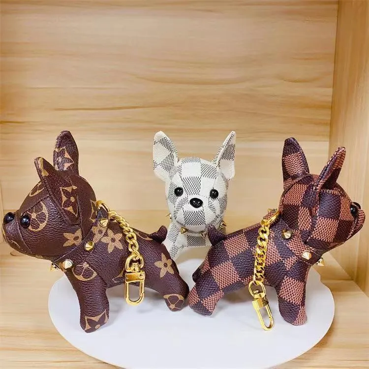 Best verkopende sleutelhangers mode sleutel gesp portemonnee hanger tassen hond ontwerp pop kettingen sleutel gesp sleutelhanger 6 kleuren topkwaliteit
