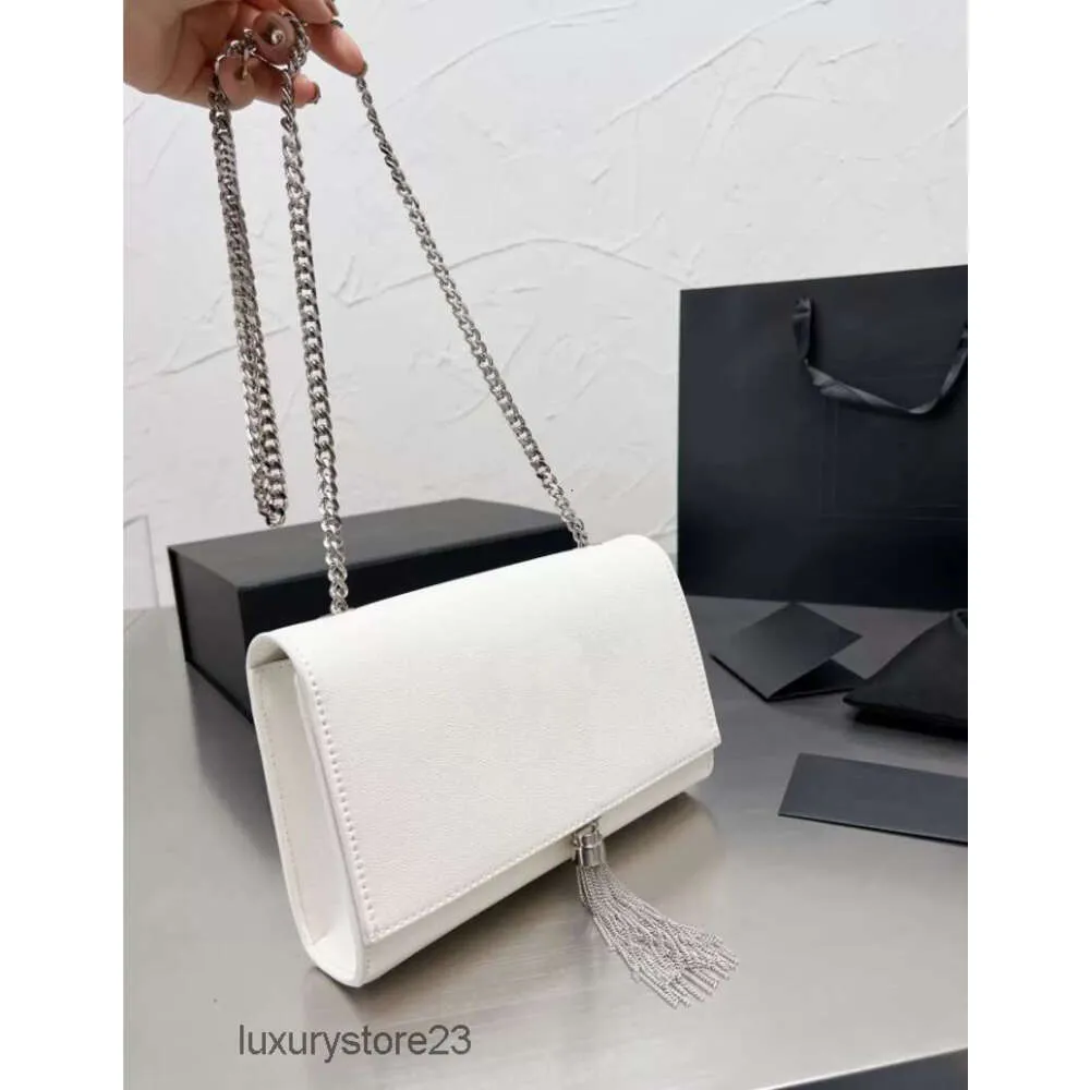 Bag Classy Saintts Designer Lourent Shoulder Chain Handbag Flap Paris Brand Luxury Satchel Women s Trendy Leather Versatile Lady Tassel Purse Woc