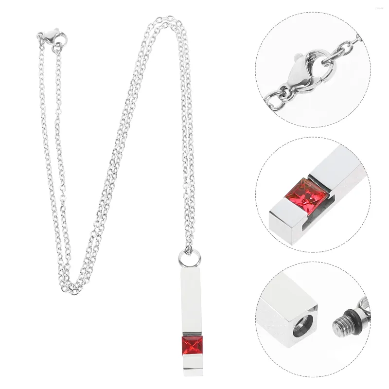 Vases Collier en argent Urne Cendres Hommes peuvent être ouverts Femmes aimées Urnes en acier inoxydable Crémation humaine