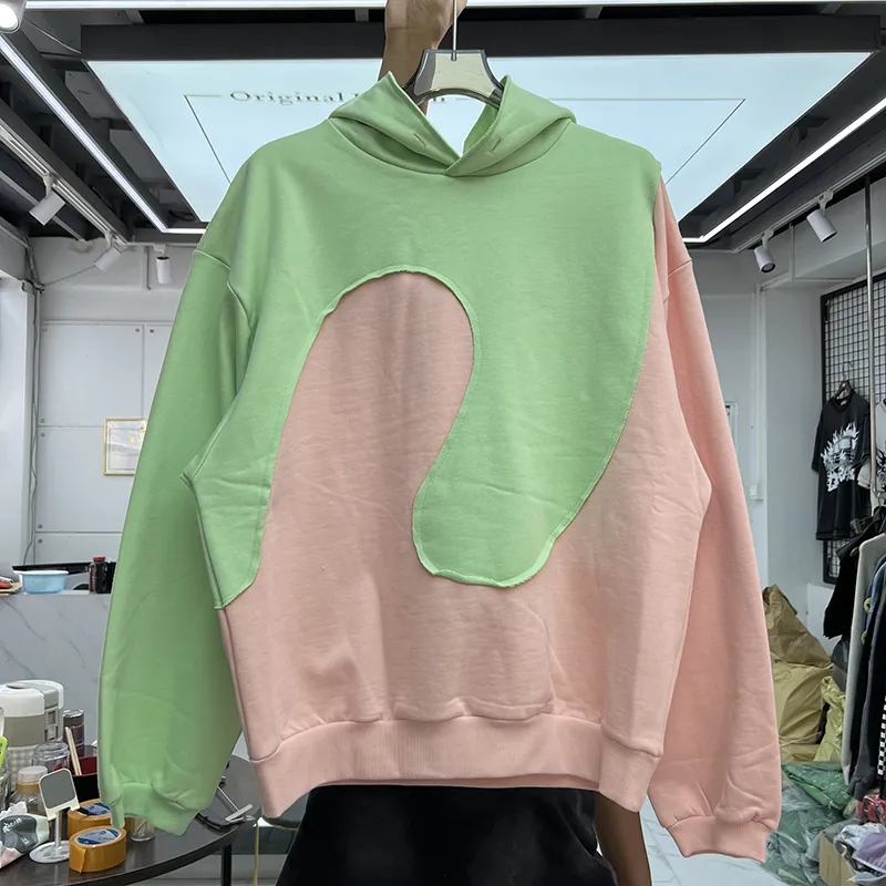 Vintage Swirl Bunny Hoodie For Men And Women Irregular