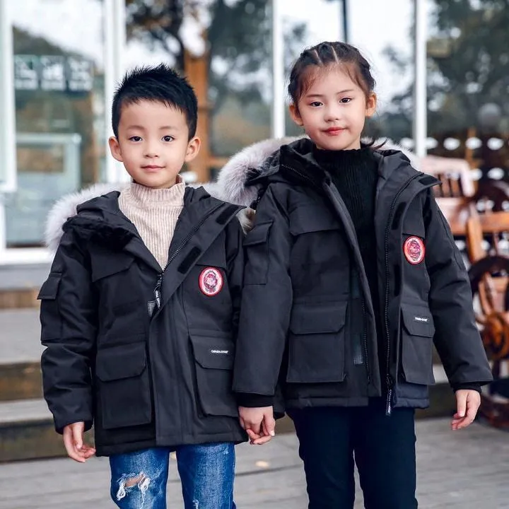 Gratis fartyg Canda Goode Winter Coats Coat Kids Jacket Designer Kid Christmas Gift Youth Girl Teen Boy Clothe