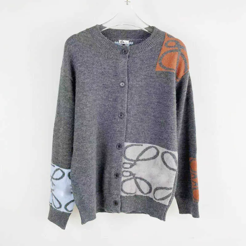 Cardigan tricoté en cachemire à col rond et simple boutonnage, pull décontracté, nouvelle collection automne 2023