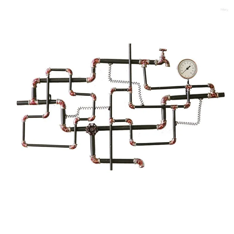 Decorative Figurines Iron Water Pipe Wall Decoration Home Bar Internet Cafe Restaurant Creative Hanging