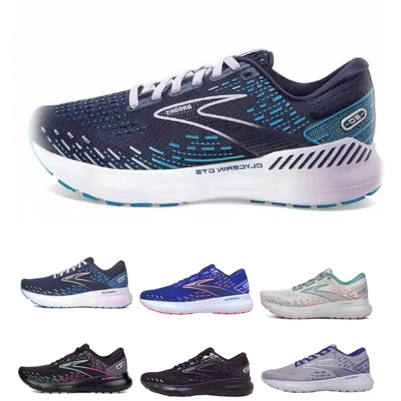 Brooks Glycerin GTS 20 Road Running Shoes Women and Men Training Sneakers Dropshiping مقبولة للرياضة الحذاء للرجال الرياضي 36-46