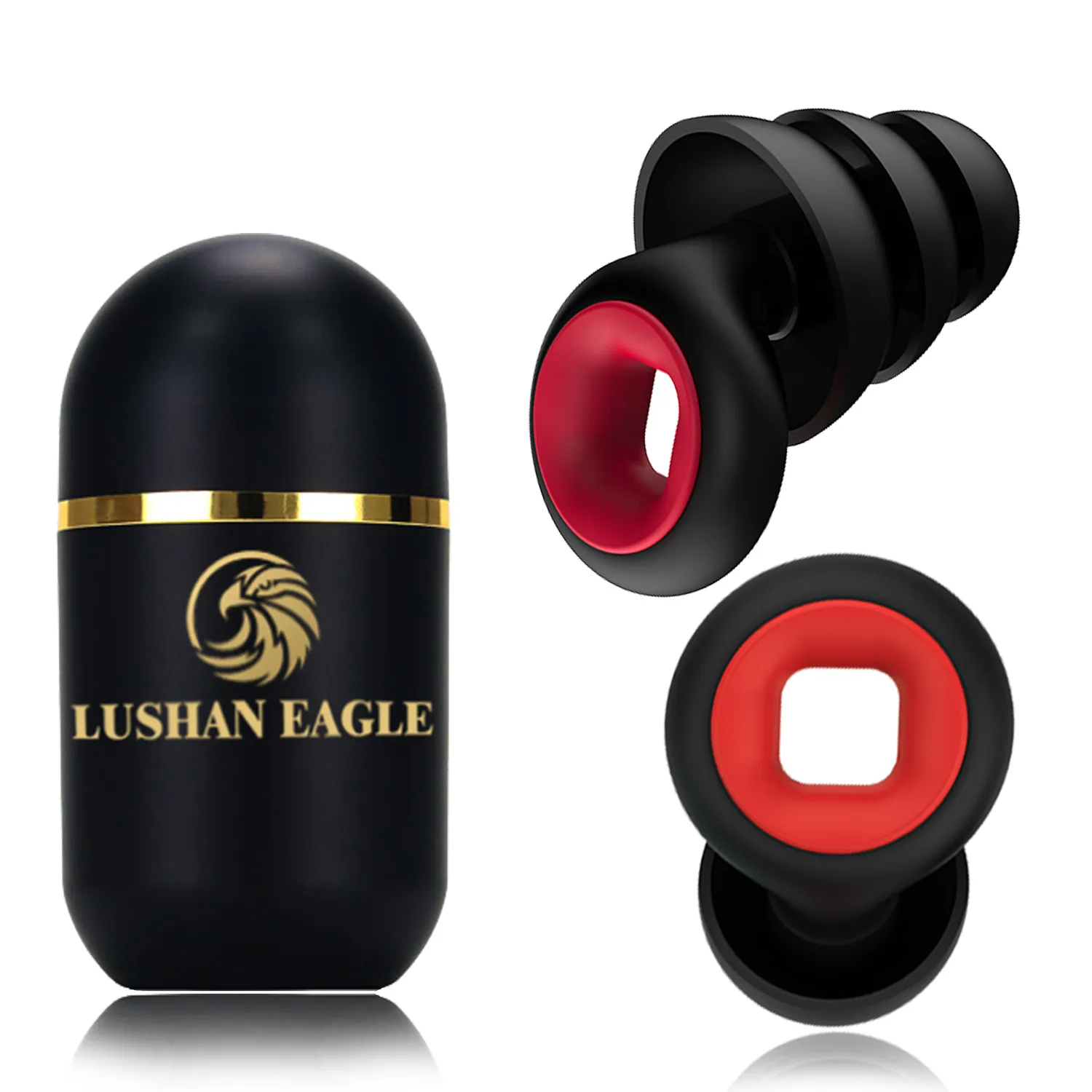 Lushan Eagle Earplugs Sound Sound Blocking Soft Reusable Recosion Noise Noise ear Plags for Sleeping、Work、Flying、Concert、DJ、Bar、Office