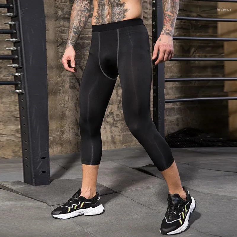 Pantalones De Compresión Para Hombre Mallas De Deporte Correr Secado Rápido  Gym