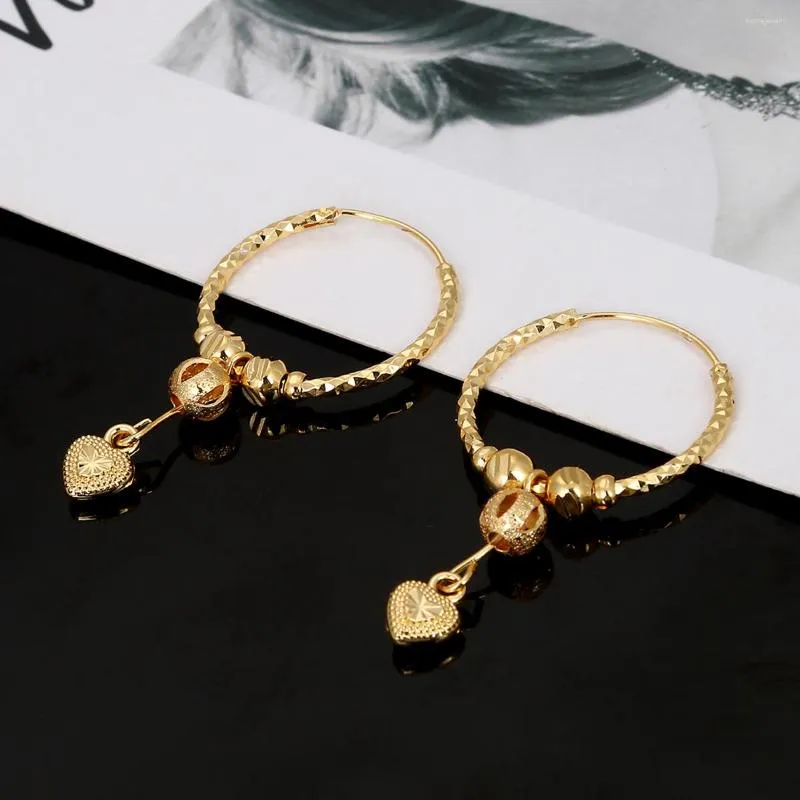 Dangle Earrings Trendy Ball For Women Girls Bead With Heart Round Ethiopian Africa Arabia Jewelry