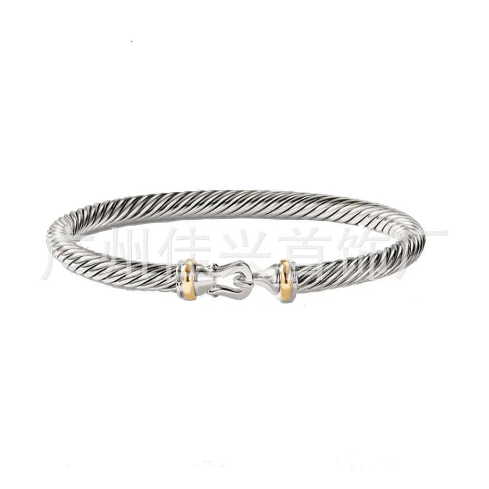 Designer DY Armband Top met Dy Gebreid Gedraaid Draad Kleurscheiding Goud Haak Hoofd David Accessoires Sieraden Mode Romantisch Valentijnsdag Cadeau