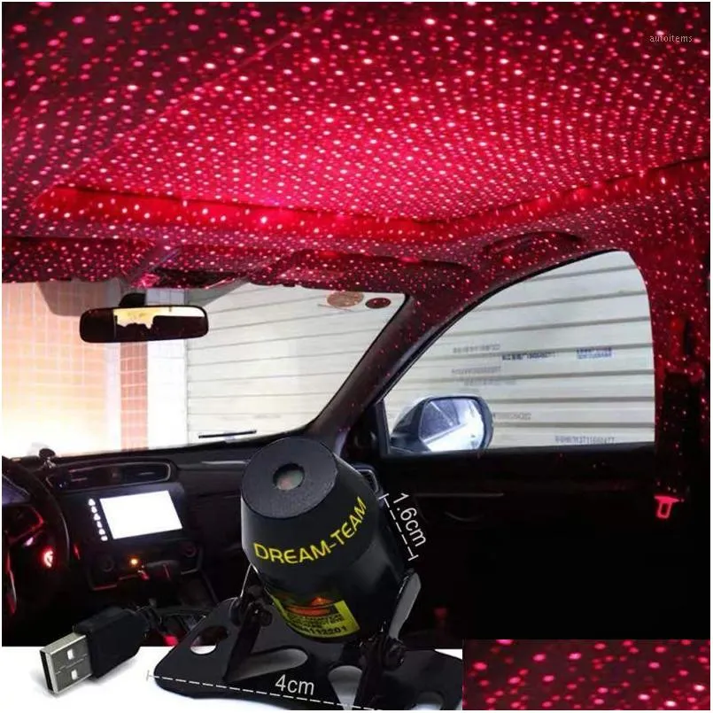 Lumières décoratives USB Mini LED Toit de voiture Star Night Projecteur Lumière Intérieur Ambiance Ambiante Galaxy Lampe Décoration Light1 Drop Deli Dhgty