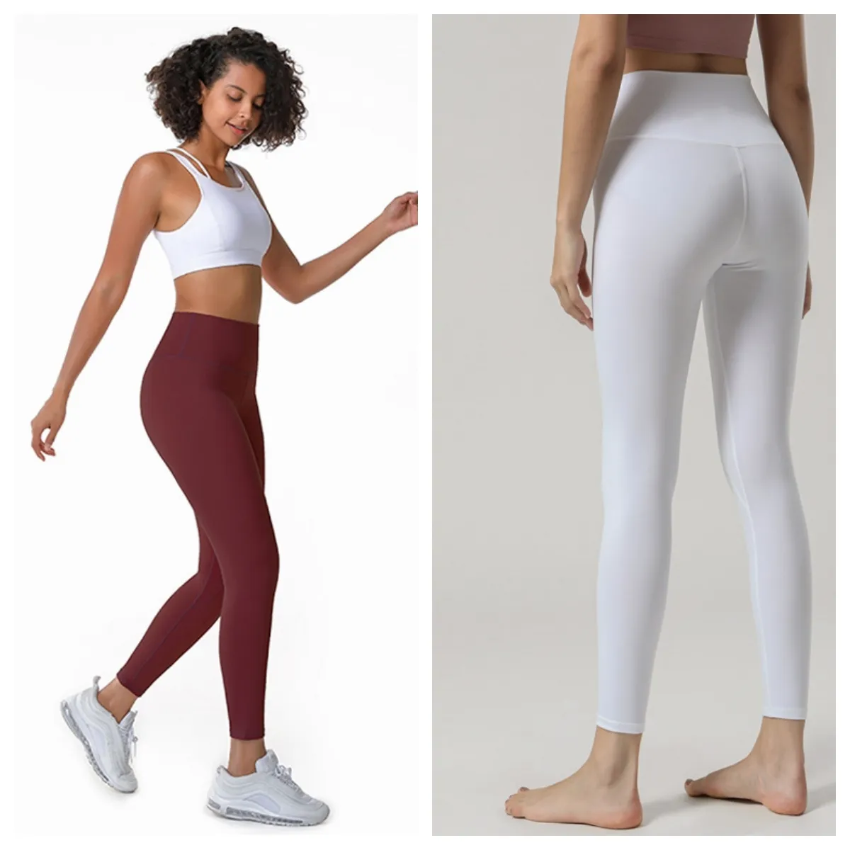 New Fashion Top Look Waisted Leggings For Women Soft Tummy Control Slimming  Yoga Pants For Workout Running From Lucky_lulu1222, $16.07