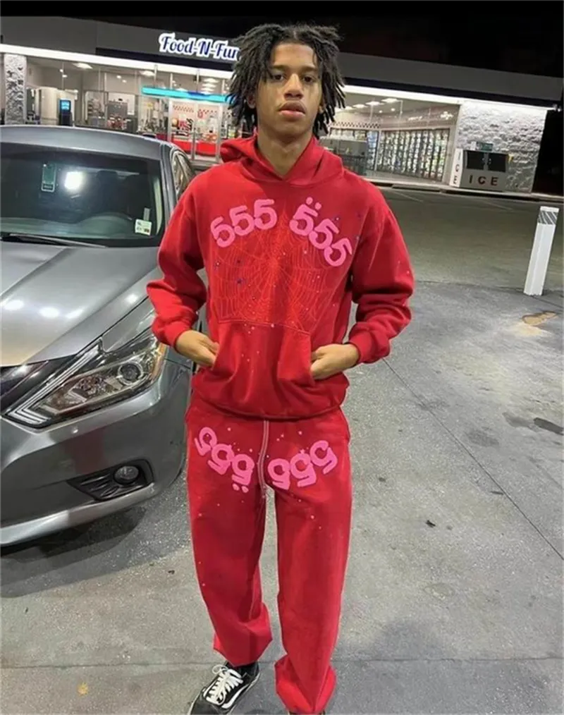 Sp5der Young Thug 555555 Angel Pullover Hoodie And Pants