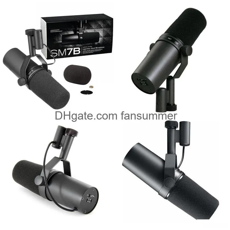 high quality cardioid dynamic microphone sm7b 7b studio selectable frequency response microphone for live stage recording