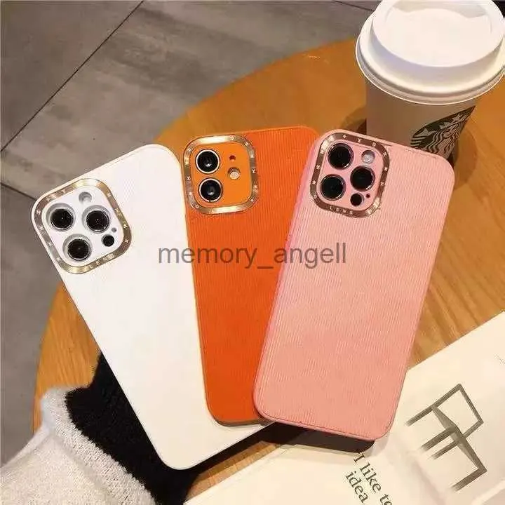 Shell Fashion Shell für IPhone 14 13 12 11 Pro X XS Max XR 8 7 Plus Marke Handyhülle L PU Leder Shell Ultra Cover 2304125PE HKD230914