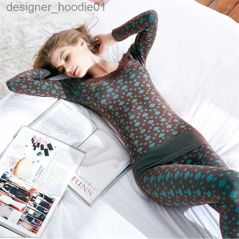 Mens Thermal Underwear Women Sexy V Neck Long Johns Winter Cotton Second  Female Thermal Skin Warm Suit Korean Printed Lace Thermal Underwear For  Women 211110 L230914 From Designer_hoodie01, $5.32