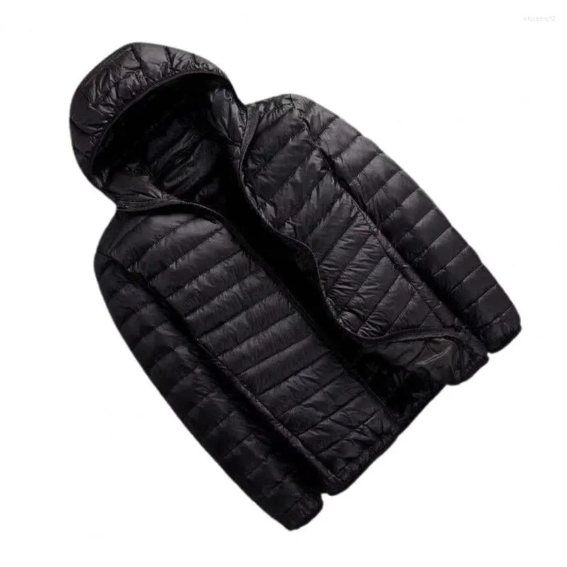 Vestes pour hommes automne hiver léger doudoune hommes à capuche court grand ultra-mince léger jeunesse mince pour hommes