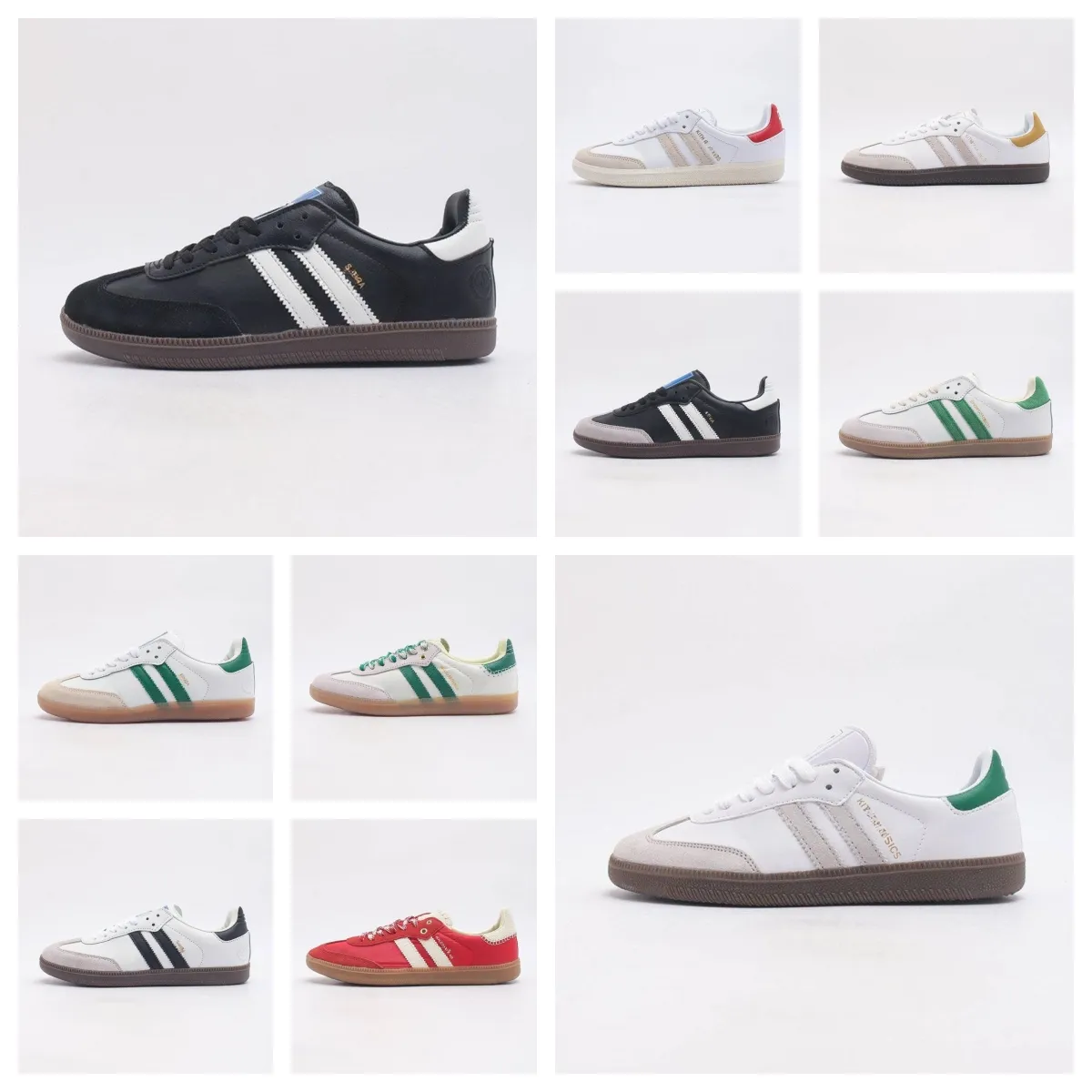 Casual Shoes Sporty Rich Kith Cloud White Core Black Green Sneaker Classics Program Gum Red Mango Designer Men Women Trainer