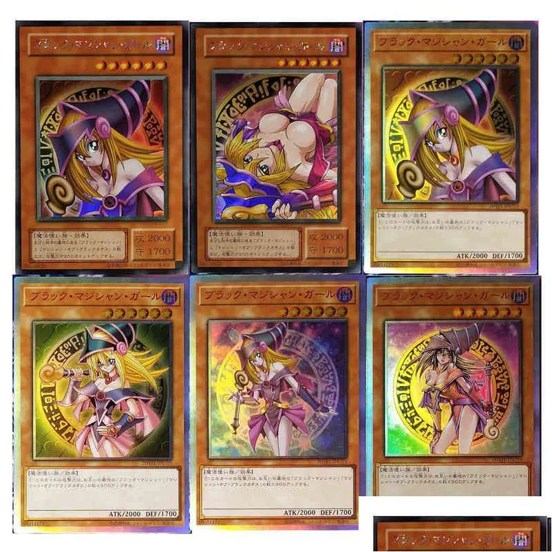 16 stylów yu gi oh nowa ciemna dziewczyna magik DIY hobby hobby kolekcjonerskie karty kolekcji gier G220311 Drop dostawa DHGW4