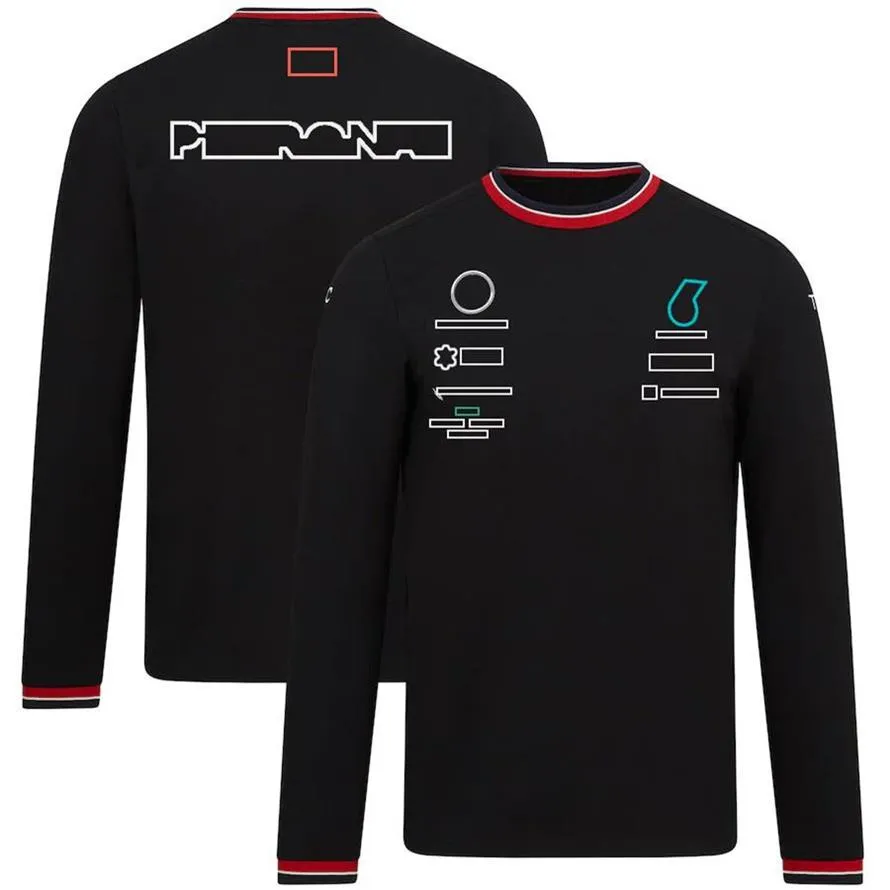 Costume de course F1, uniforme d'équipe à manches longues, T-shirt de fan pour hommes, salopette de voiture personnalisée d'été 317E, 2022