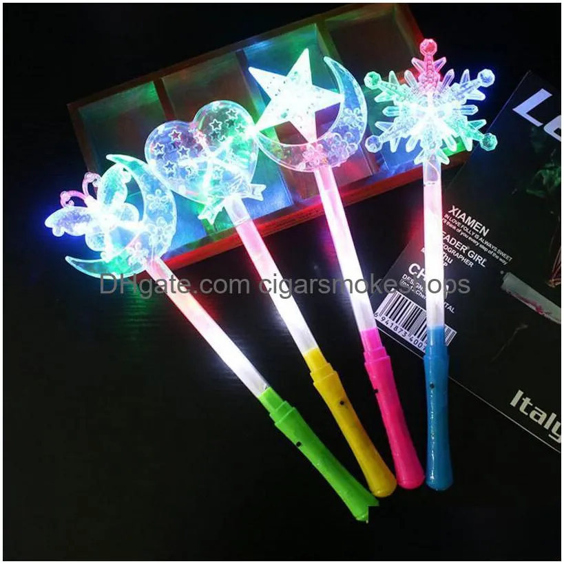 Autres fournitures de fête festives Glow Starlight LED Bâton clignotant à cinq branches - Cadeau créatif pour les concerts Raves Props Drop Deliver Dhq3Q