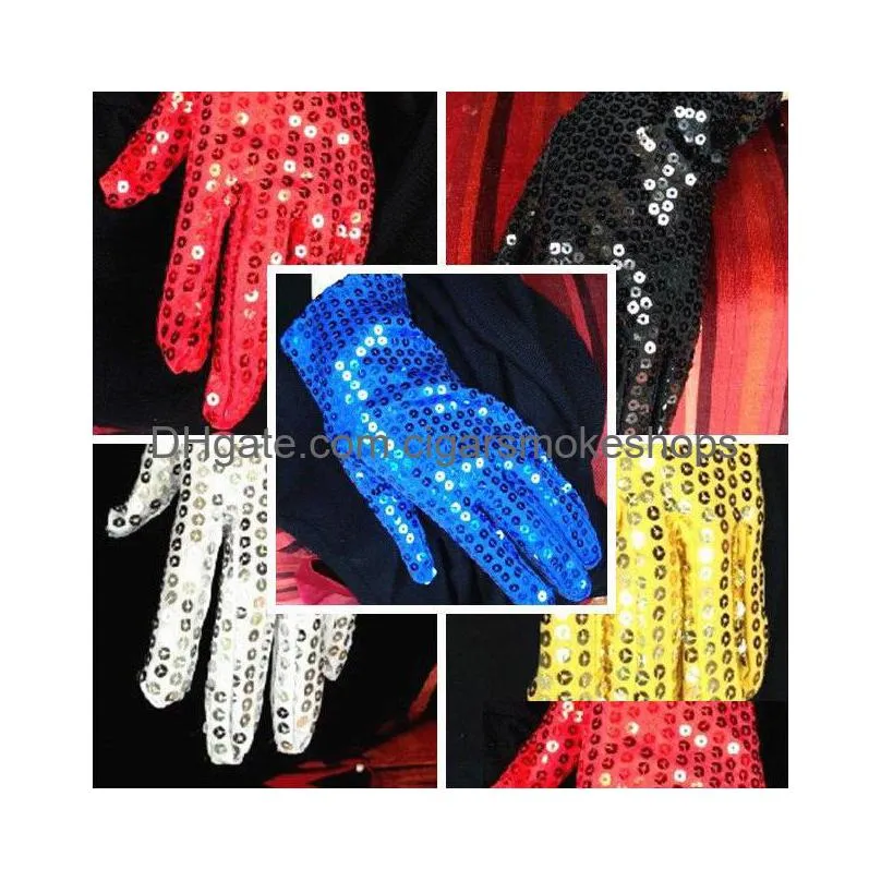 Party Decoration Sparkly Sequin Children Gloves Uni Disco Hen Stage Dance Fancy Dress Magic Show Ceremonial Street Drop Delivery Home Dhw7S