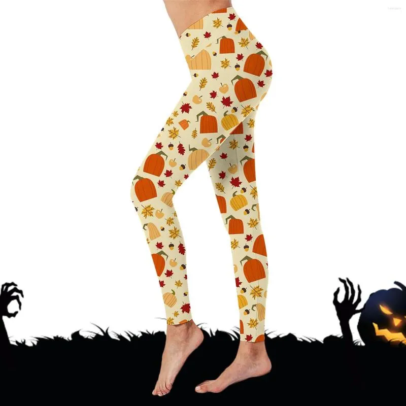 Seamless Halloween 3D High Waist Push Up Thanksgiving Leggings For Women  Fashionable Black Gym Legging For Workout And Sports From Berengaria, $20.5