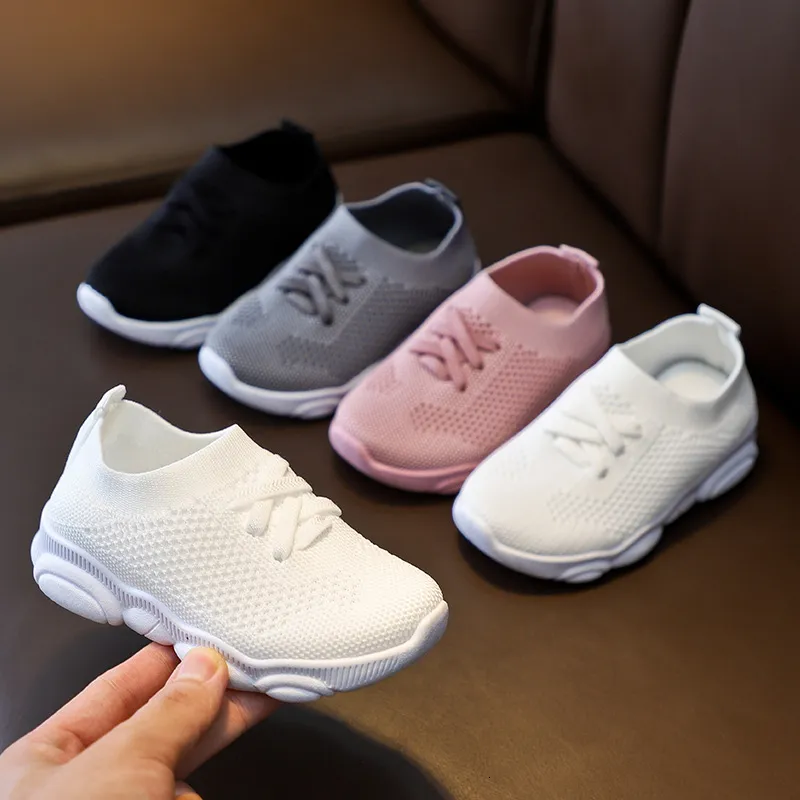 Athletic Outdoor Baby Sneakers Chaussures Infant 2023 Fashion Children's Flat Kids Girls Boots Stretch Sports Mesh Sports Running 230915