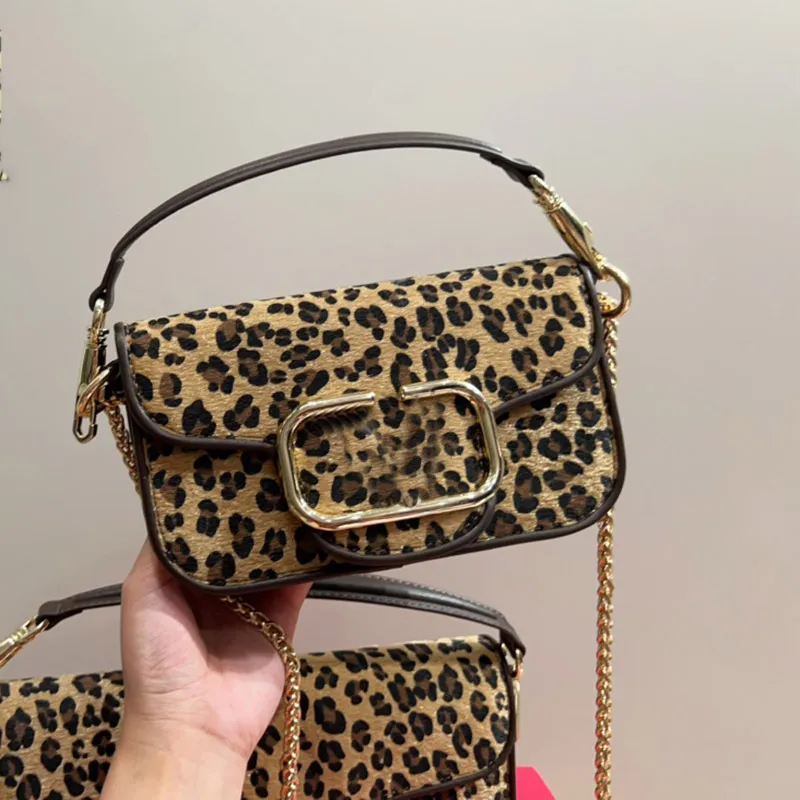 Leopard shop chain bag