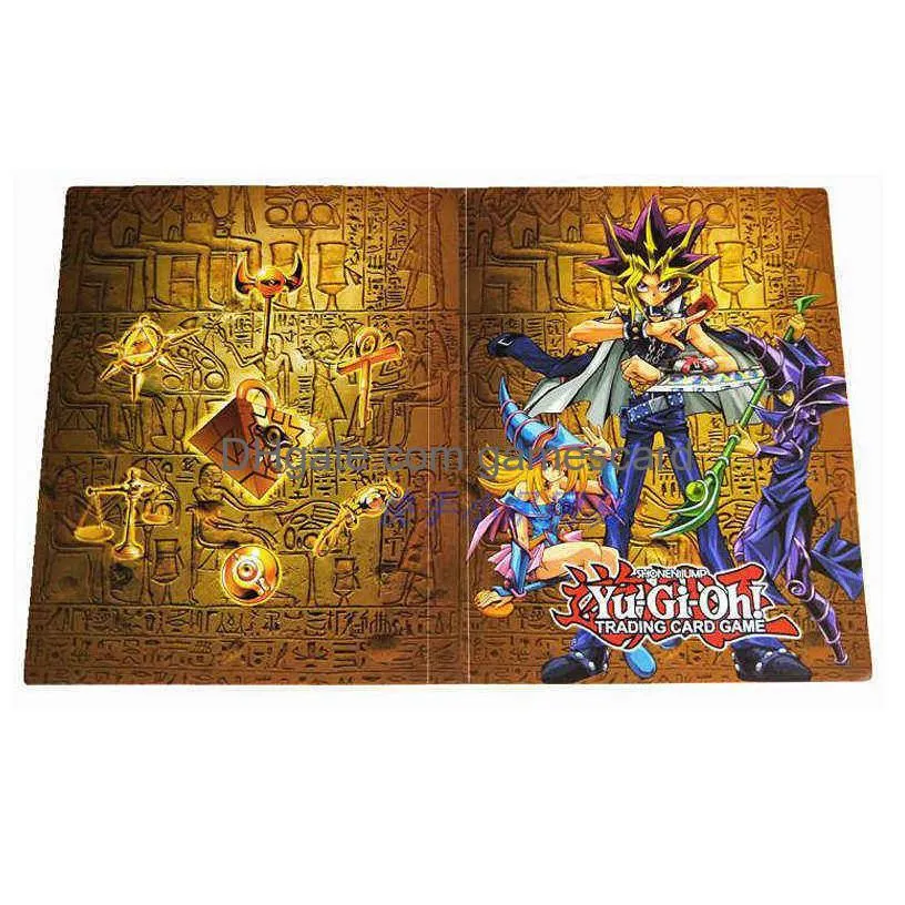 160pcs Álbum Yuh Cartão Titular Livro Dos Desenhos Animados Yu Gi Oh Jogando Coletores de Jogo Notebook Pasta Pasta Crianças Brinquedos Drop Delivery Dhbp1