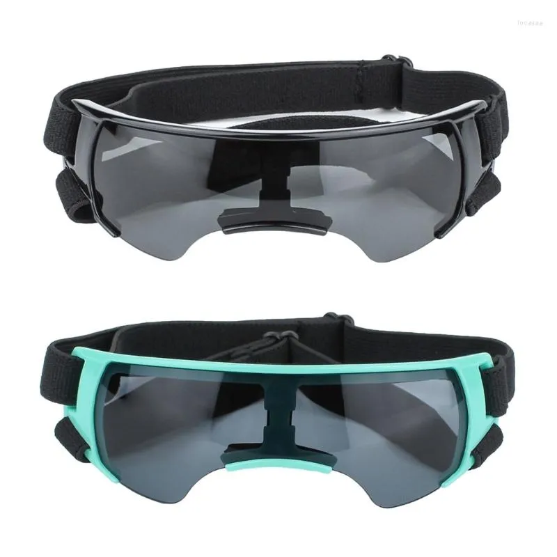 Hundkläder Pet Solglasögon Små hundar Solskydd Goggles Windproof Antiuv för lång nos med justeringsband