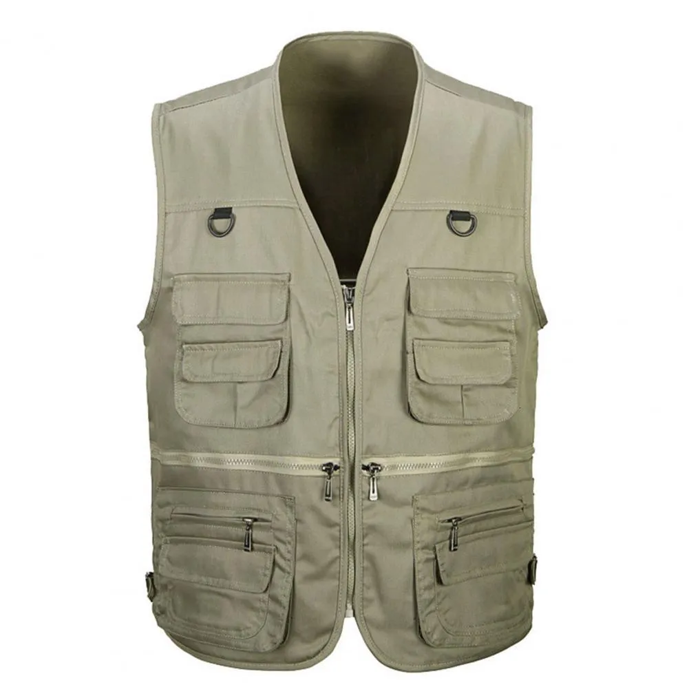 Summer Casual Mens Cotton Vest With Multi Pockets And Multiple Pockets Sleeveless Jacket For Pographers And Baggy Cargo Waistcoat Style 230915 From Diao03 14.7 DHgate.Com