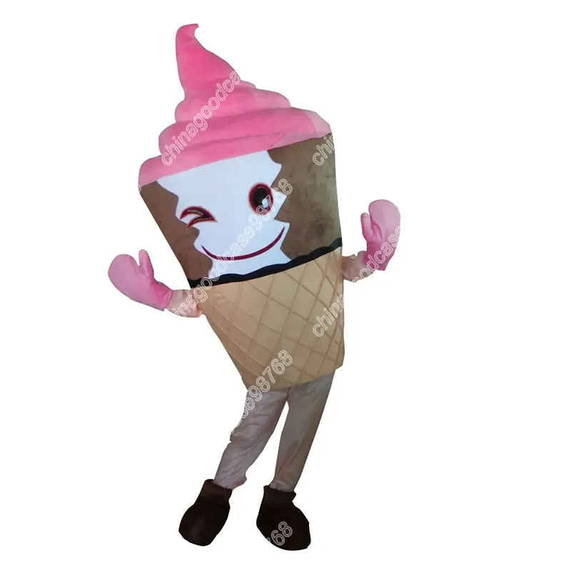 Hot Sales Ice Cream Cone Halloween Mascot Costume anime Carnival performance apparel Ad Apparel dress