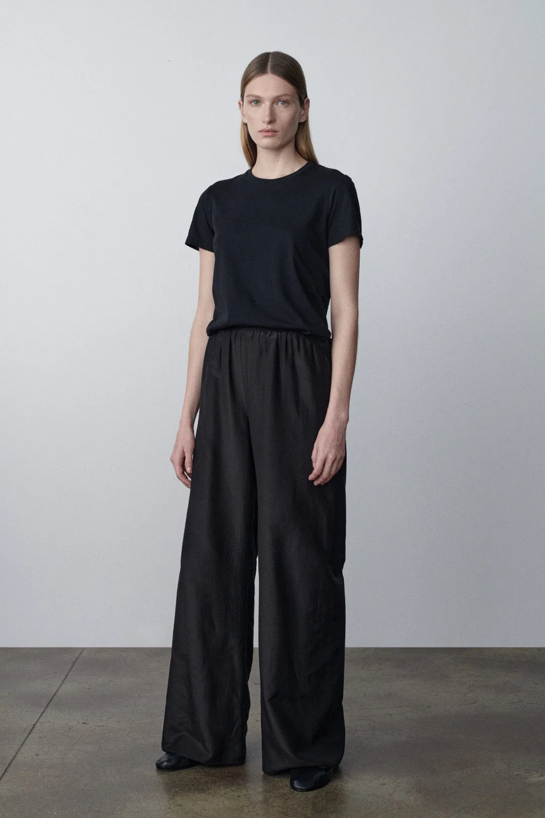 パンツ 24SS LONG WIDE TROUSERS 2/90 wool Wide leg wool twill pants - Blumarine