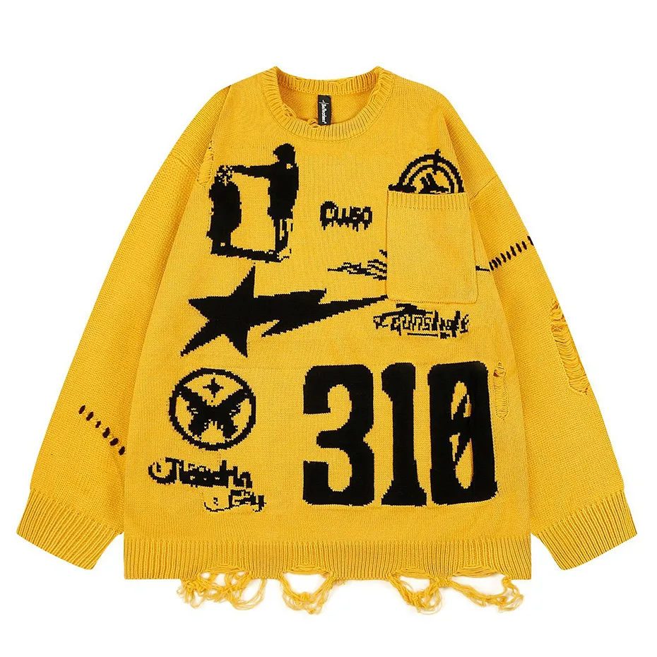 Graphic top sweaters mens