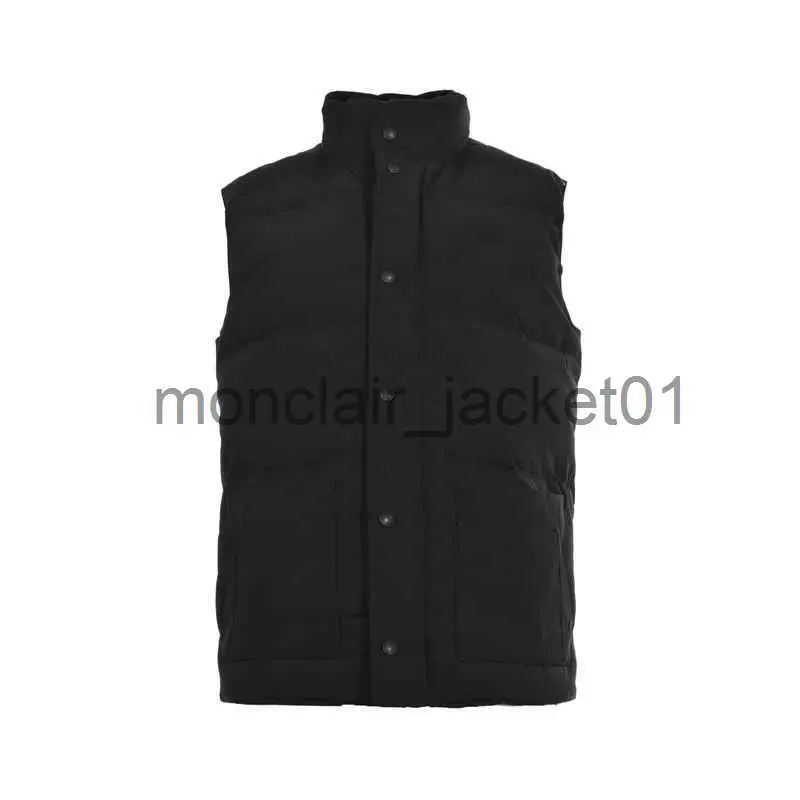 Gilet da uomo Gilet da uomo gilet firmato giacca da cappotto sciolto canadese gilet in piuma d'oca materiale piuma grafite grigio nero e bianco blu tendenza moda cou J230915