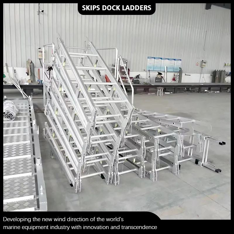 Wholesale Marine Grade Aluminum Alloy Dock Ladder, 3 Step Telescopic