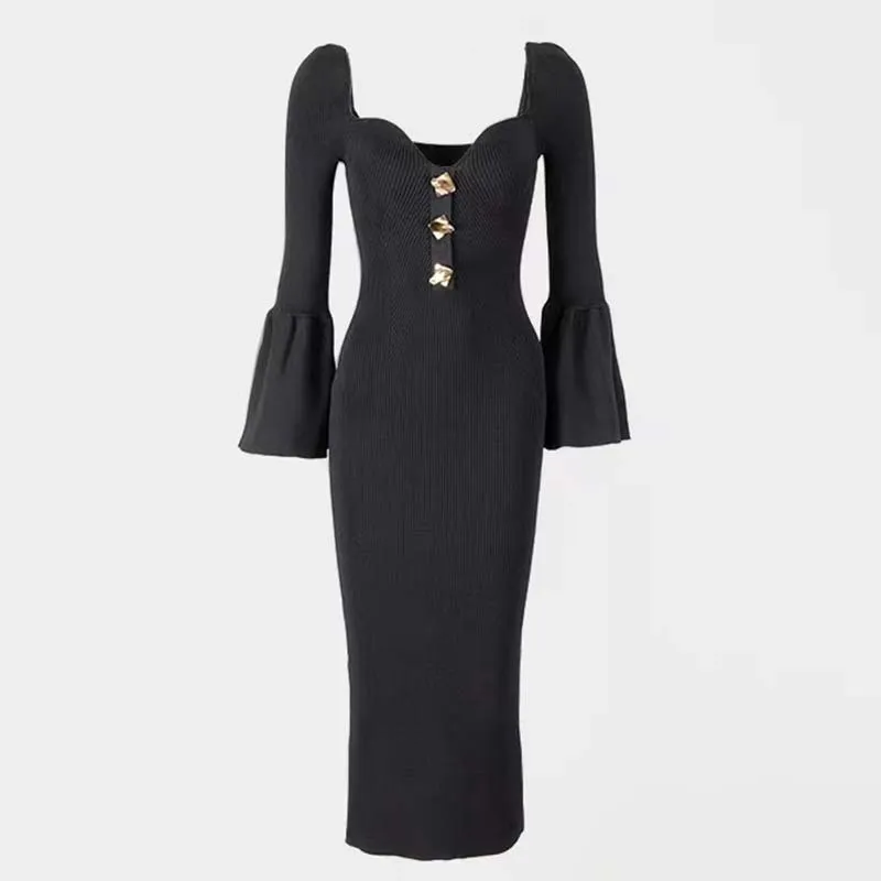 slim fit dress slacks Pleated Woven Fit & Flare Dress