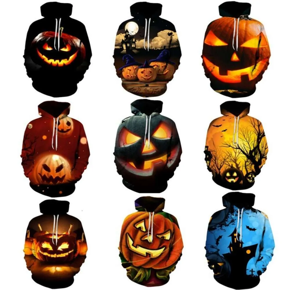 Halloween Carnival Gift Rola gra sweter z kapturem Halloween dynia.