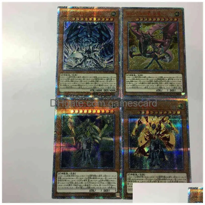 Yu Gi Oh 20Ser Card Of God The Winged Dragon Ra Diy Toys Hobbies Hobby Collectibles Game Collection Cards G220311 Drop Delivery Dhmko