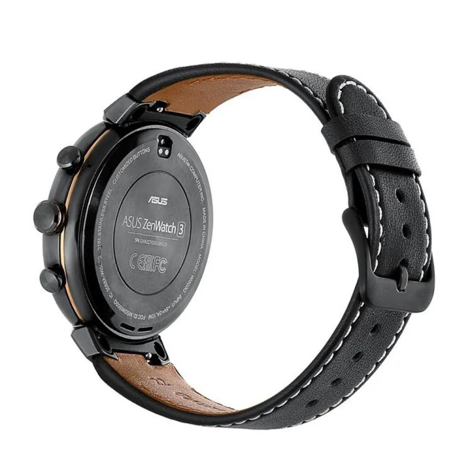 Cinturini per orologi Cinturino in vera pelle per ASUS ZenWatch 3 WI503Q348W