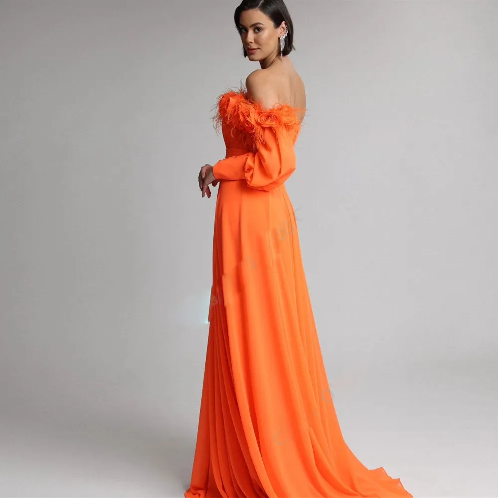 strapless open back dress V-Neck Off-Shoulder Sleeveless Pleated High Slit Sweep Train Satin Mermaid  Prom Dress main image 0