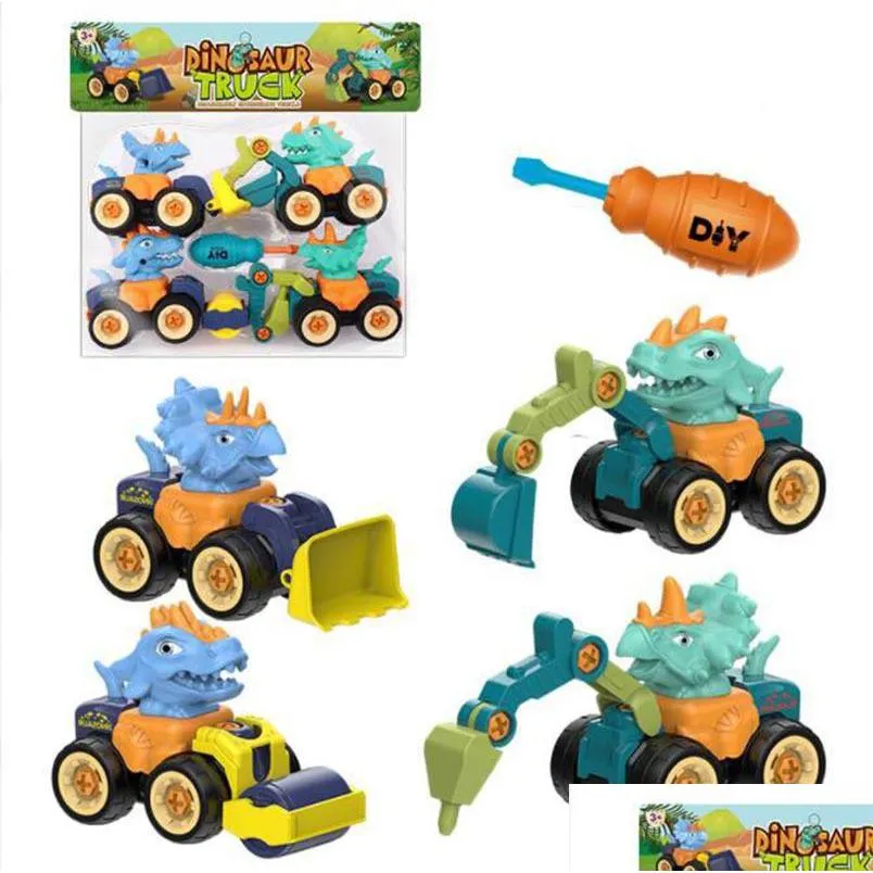 Dinosaur Construction Toy Set Educational Designer Model Screwdriver Disassembly Assembly Puzzle Toys For Kid Tyrannosaurus Rex Drop D Dhjcd