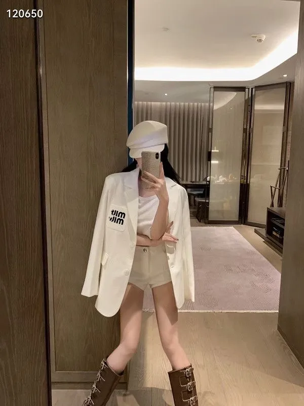 Xiaoxiangfeng celebrytka przybijana koralika do garnitury dla kobiet w 2023 roku Nowy, relaksujący garnitur modny