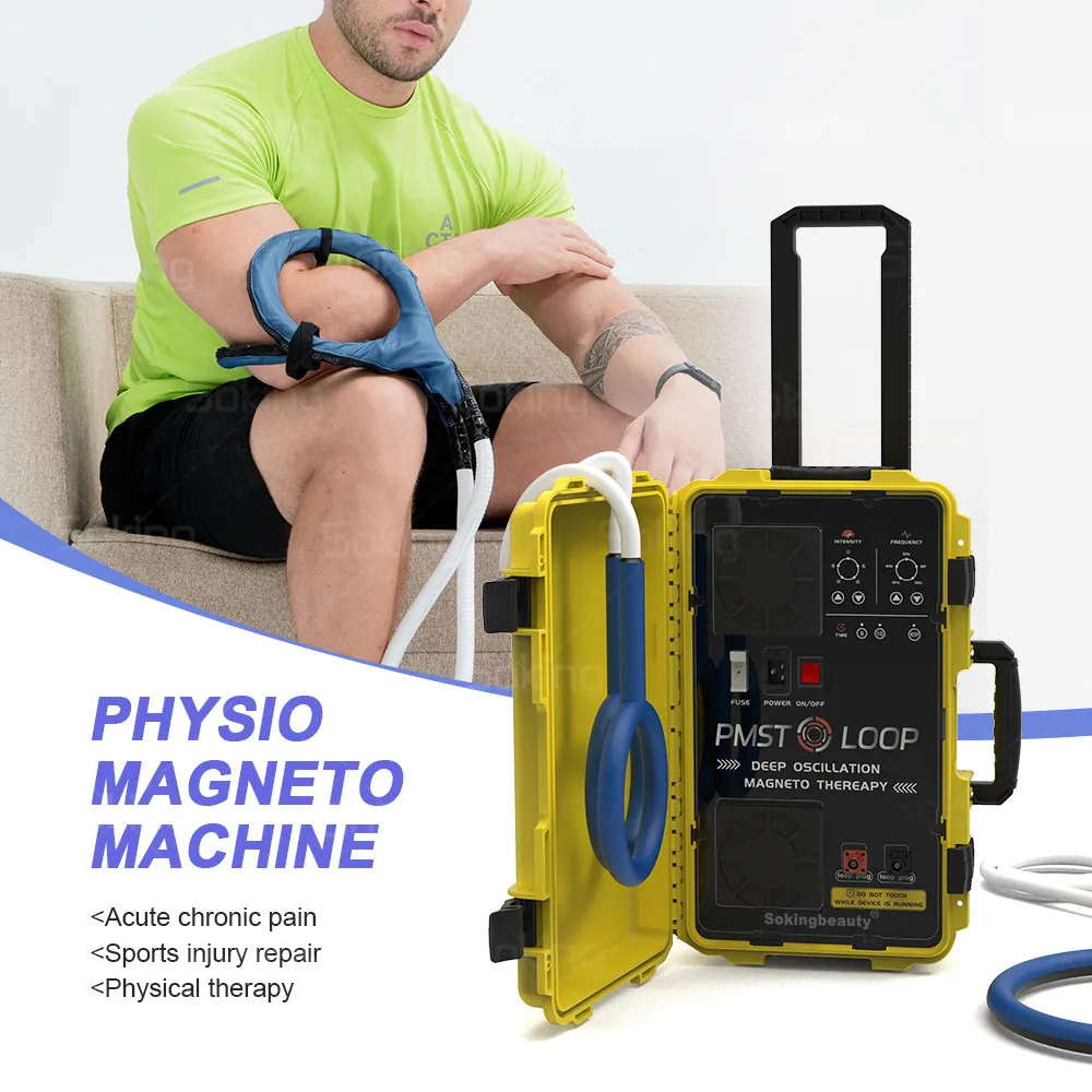 6000 Gauss Big Power Heads Health Chisiotherapy Machine PMST Loop Magnetic Therapy для облегчения боли Кости Ремонт физио -магнит PEMF Машина