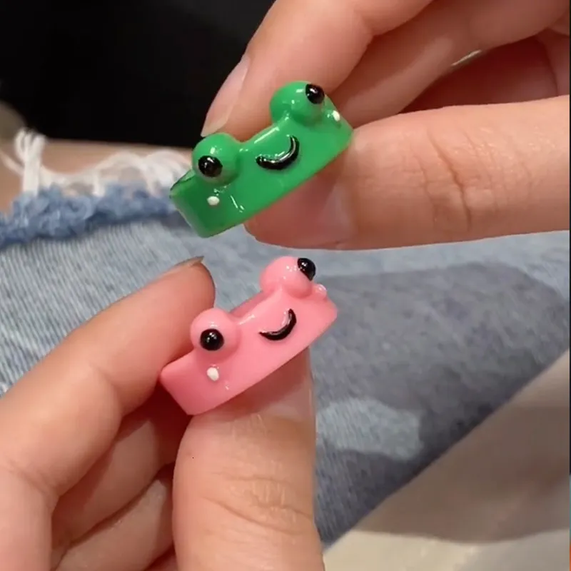 clay ring cute frog ring