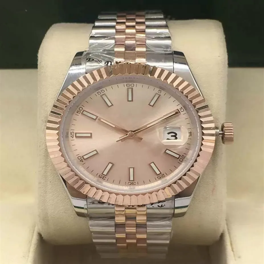 Мужские дизайнерские часы Watch Rose Gold Автоматические механические мужские наручные часы Классические высококачественные мужские 41 -мм одно календарные часы ST212Y