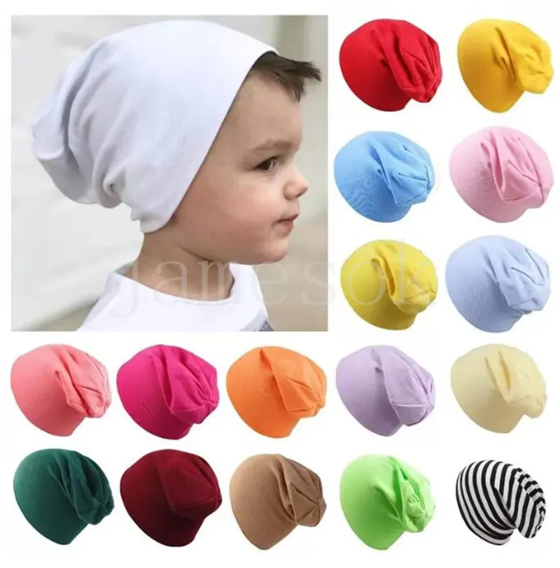 26 color Autumn and winter Baby cap Party Favor Newborn fetal hat solid colors Children hats kids headdress DD609